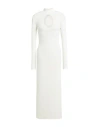 Akep Woman Maxi Dress Cream Size L Viscose, Polyamide, Elastomultiester