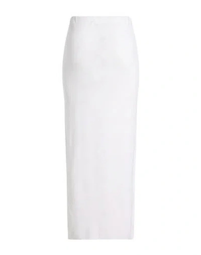 Akep Woman Maxi Skirt Ivory Size S Viscose, Polyamide In White