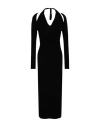 Akep Woman Midi Dress Black Size 6 Viscose, Polyester, Polyamide