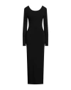 Akep Long-sleeve Backless Dress In Black