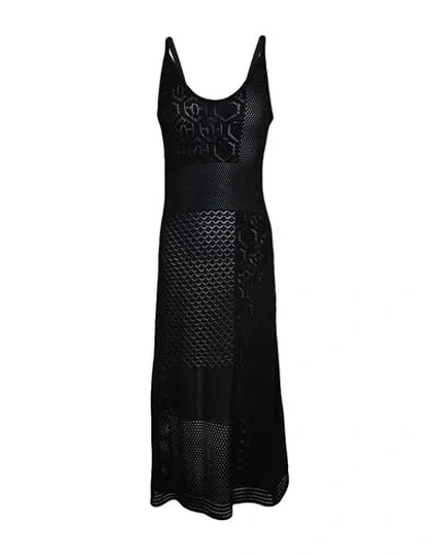 Akep Woman Midi Dress Black Size S Viscose, Polyester
