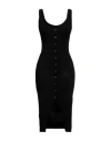 Akep Woman Midi Dress Black Size S Viscose, Polyester In Black
