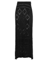 Akep Woman Midi Skirt Black Size 2 Viscose, Polyester