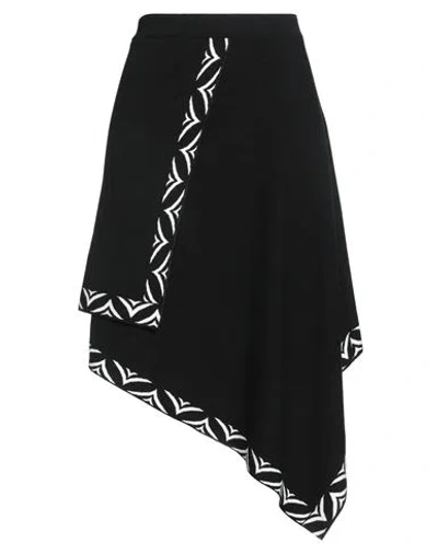 Akep Woman Midi Skirt Black Size 6 Ecovero Viscose, Polyester
