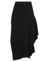 Akep Woman Midi Skirt Black Size M Viscose, Polyester, Polyamide In Black