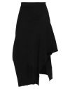 AKEP AKEP WOMAN MIDI SKIRT BLACK SIZE M VISCOSE, POLYESTER, POLYAMIDE