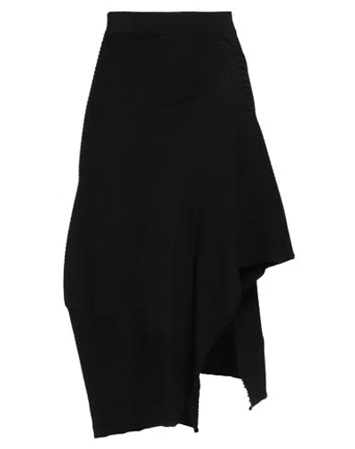 Akep Woman Midi Skirt Black Size S Viscose, Polyester, Polyamide