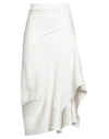 Akep Woman Midi Skirt Ivory Size 8 Viscose, Polyester, Polyamide