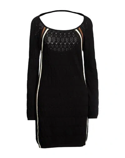 Akep Woman Mini Dress Black Size 4 Lyocell, Merino Wool, Elastane