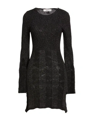 Akep Woman Mini Dress Black Size 6 Viscose, Polyamide, Polyester