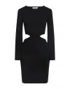 Akep Woman Mini Dress Black Size 6 Viscose, Polyester, Polyamide In Black