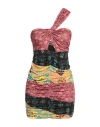 Akep Woman Mini Dress Black Size 8 Polyester, Elastane In Black