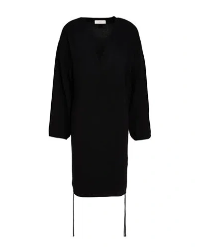 Akep Woman Mini Dress Black Size M Lyocell, Merino Wool, Elastane
