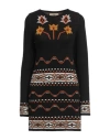 Akep Woman Mini Dress Black Size S Acrylic, Wool, Alpaca Wool