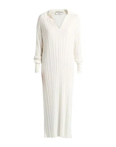 Akep Woman Mini Dress Cream Size 4 Viscose, Polyamide, Elastic Fibres