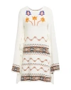 Akep Woman Mini Dress White Size S Acrylic, Wool, Alpaca Wool In White