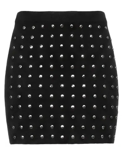 Akep Woman Mini Skirt Black Size 2 Lyocell, Merino Wool, Elastane