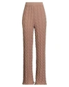 Akep Woman Pants Camel Size 8 Viscose, Polyester, Polyamide In Brown