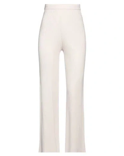 Akep Woman Pants Cream Size 2 Viscose, Polyester, Polyamide In White