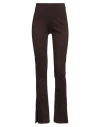 Akep Woman Pants Dark Brown Size 2 Viscose, Polyamide, Elastane