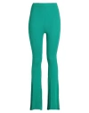 Akep Woman Pants Emerald Green Size S Viscose, Polyester