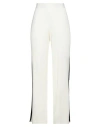 Akep Woman Pants Ivory Size 4 Ecovero Viscose, Polyester In White