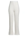 Akep Woman Pants Ivory Size 8 Viscose, Polyester, Polyamide