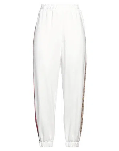 AKEP AKEP WOMAN PANTS WHITE SIZE M COTTON, POLYAMIDE