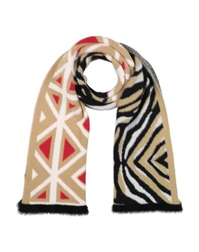 Akep Woman Scarf Beige Size - Polyamide In Animal Print