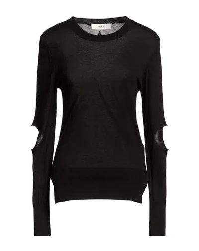 Akep Woman Sweater Black Size 2 Viscose, Merino Wool, Polyamide