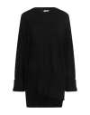 Akep Woman Sweater Black Size 4 Merino Wool, Acrylic