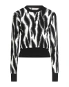 Akep Woman Sweater Black Size 6 Viscose, Polyester In Black