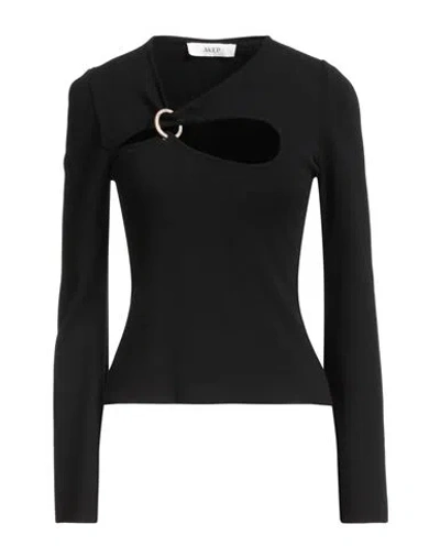 Akep Woman Sweater Black Size 8 Viscose, Polyamide, Elastane