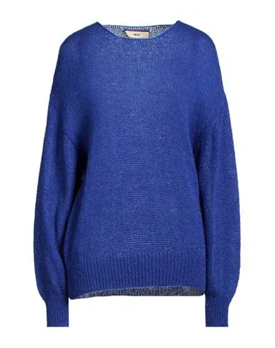 Akep Woman Sweater Blue Size 8 Acrylic, Polyamide, Mohair Wool