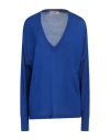 Akep Woman Sweater Bright Blue Size Xs Viscose, Merino Wool, Polyamide