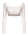Akep Woman Sweater Cream Size 6 Viscose, Polyester, Polyamide In White