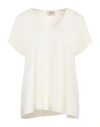 Akep Woman Sweater Cream Size S Viscose, Polyester In White
