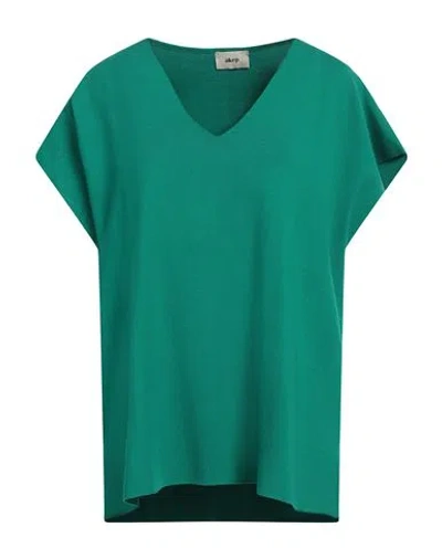 Akep Woman Sweater Green Size L Viscose, Polyester