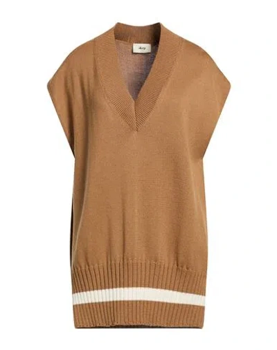 Akep Woman Sweater Light Brown Size 4 Wool, Acrylic In Nude