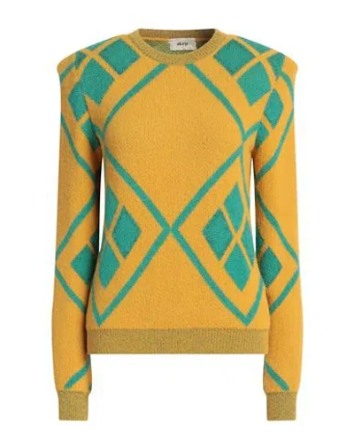 Akep Woman Sweater Marigold Size 2 Polyamide, Acrylic, Mohair Wool, Nylon In Yellow