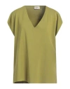 Akep Woman Sweater Military Green Size 8 Ecovero Viscose, Polyester