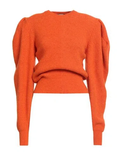 Akep Woman Sweater Orange Size 8 Acrylic, Polyamide, Wool, Viscose