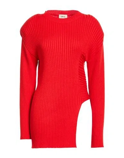 Akep Woman Sweater Red Size 4 Wool, Acrylic