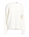 Akep Woman Sweater White Size 10 Viscose, Polyester, Polyamide