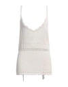 Akep Woman Top Beige Size L Viscose, Polyester In Beige