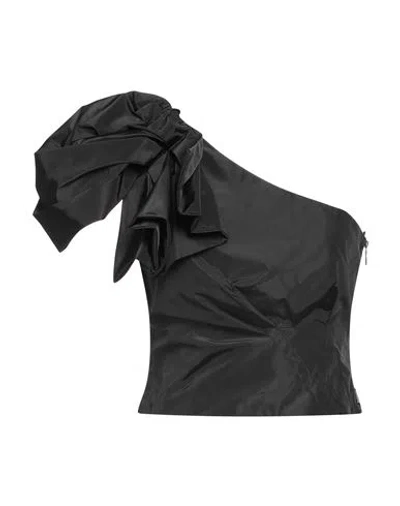 Akep Woman Top Black Size 8 Polyester