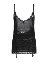 Akep Woman Top Black Size L Viscose, Polyester