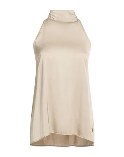 Akep Woman Top Light Grey Size 8 Viscose In Orange