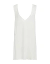 Akep Woman Top Cream Size 6 Viscose, Polyester In White