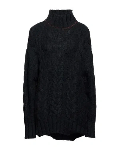 Akep Woman Turtleneck Black Size 2 Acrylic, Wool, Viscose, Polyester, Alpaca Wool